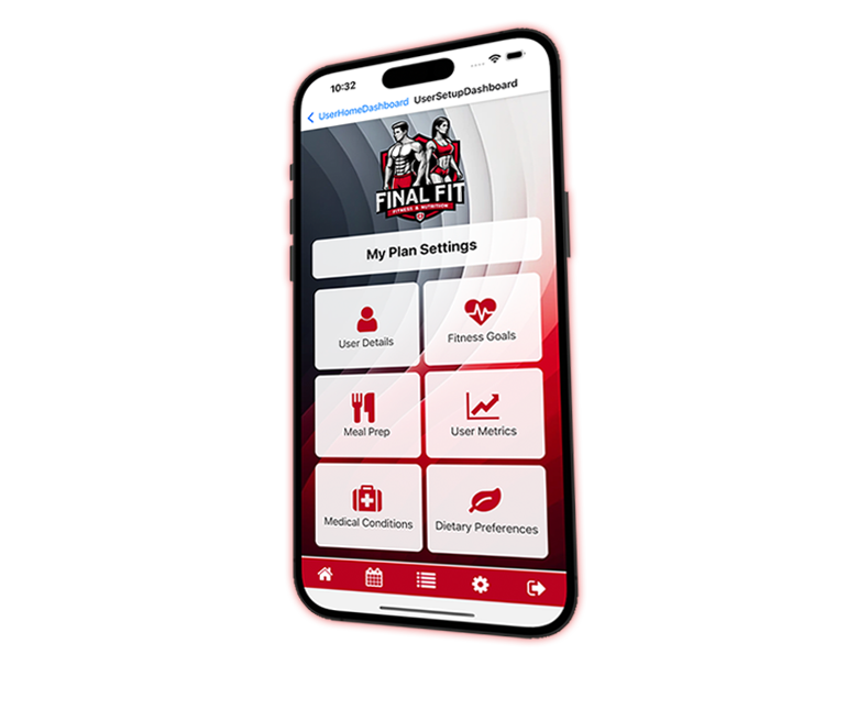 Final Fit App Opened On Iphone